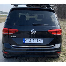 VW Touran III 3 5T1 Chrome Trunk Trim - Tailgate Accent - Premium Car Rear Detail - Shine Enhancer . 4