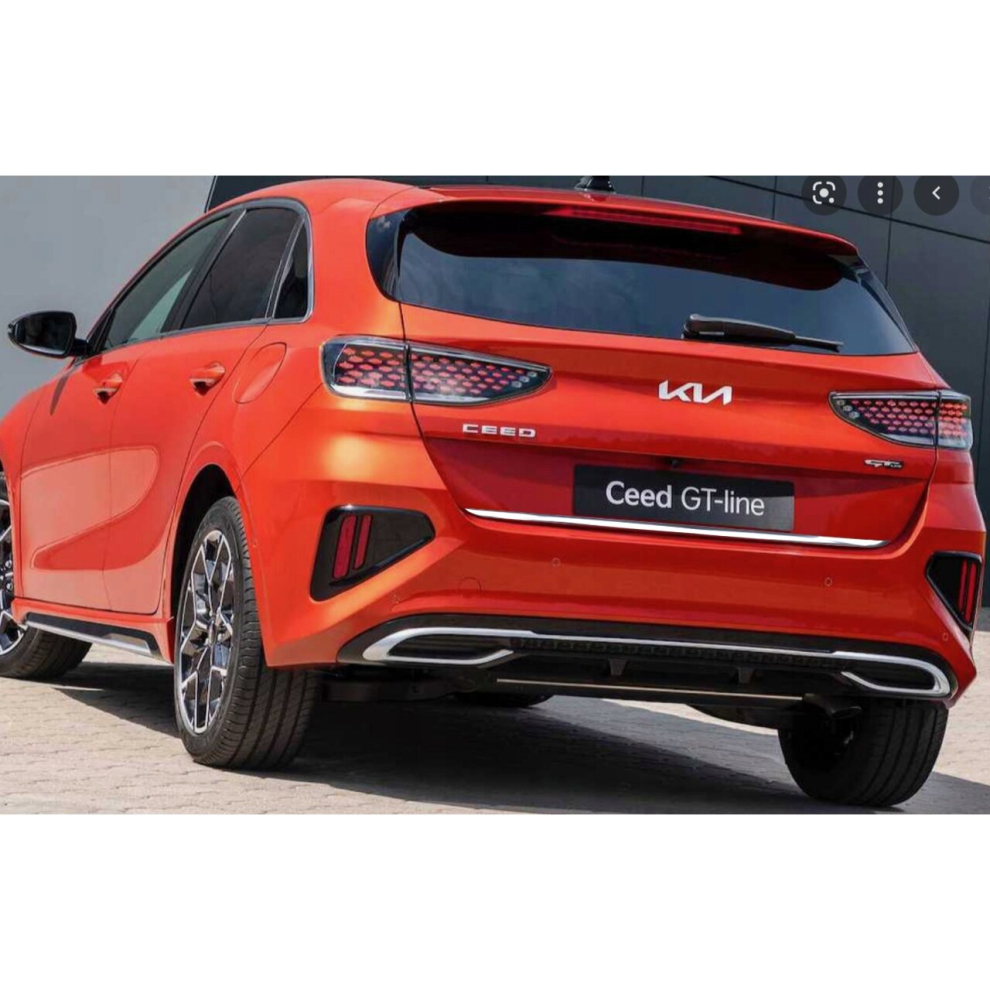 Kia Cee'd Iii Gt - Chrome Trunk Trim - Tailgate Accent - Premium Car Rear Detail - Shine Enhancer 4091552509826