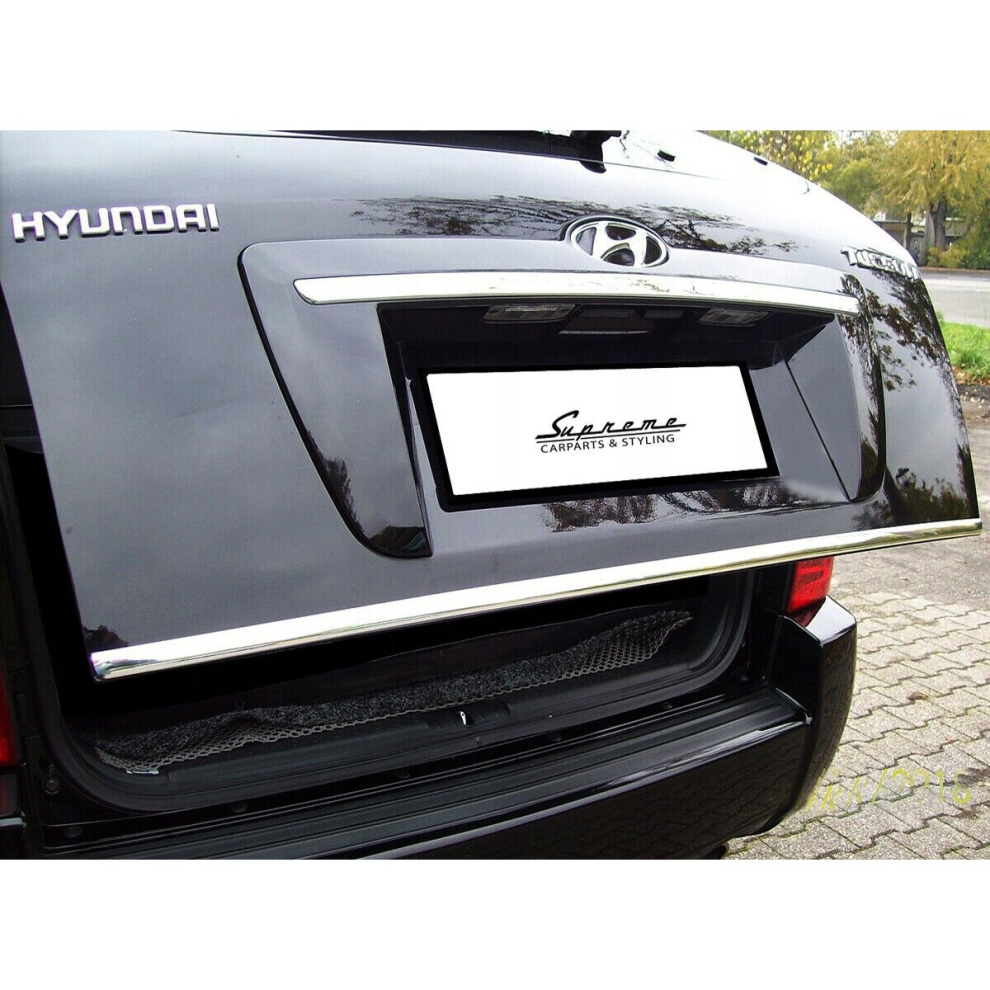 Hyundai Tucson - Chrome Trunk Trim - Tailgate Accent - Premium Car Rear Detail - Shine Enhancer Tuning Na Klape 4104991971113