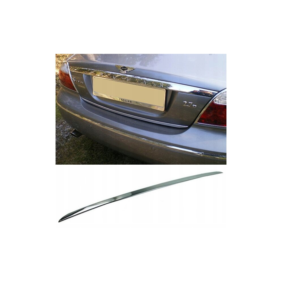 Jaguar S-Type - Chrome Trunk Trim - Tailgate Accent - Premium Car Rear Detail - Shine Enhancer Chromowana 4133608487655