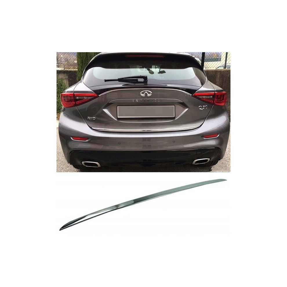 Infiniti Q30, Qx30 - Chrome Trunk Trim - Tailgate Accent - Premium Car Rear Detail - Shine Enhancer 4107894082733