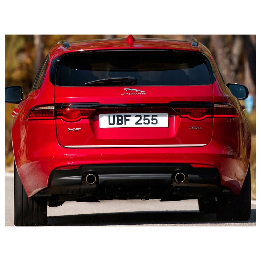 Jaguar Xf Sportbrake Chrome Trunk Trim - Tailgate Accent - Premium Car Rear Detail - Shine Enhancer Tuning Klapa 4103263517264
