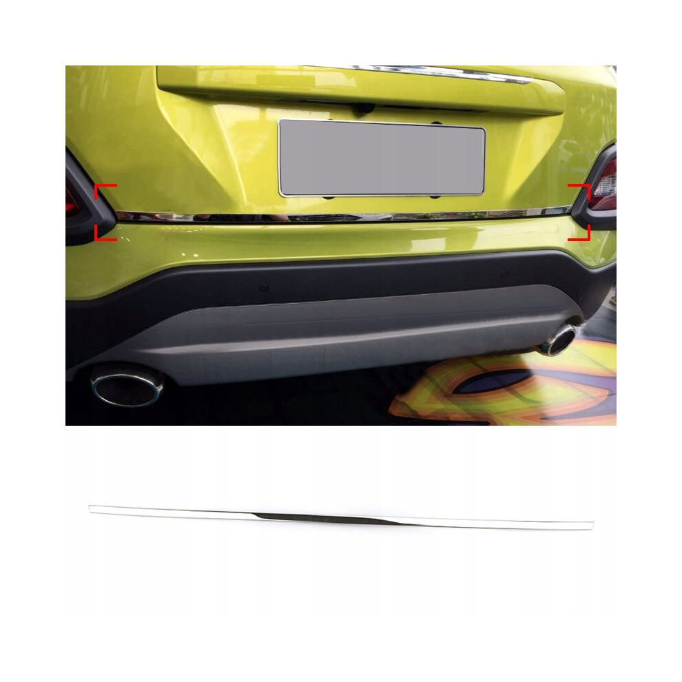 Hyundai Kona - Chrome Trunk Trim - Tailgate Accent - Premium Car Rear Detail - Shine Enhancer Tuning Na Klapä 4112618539691
