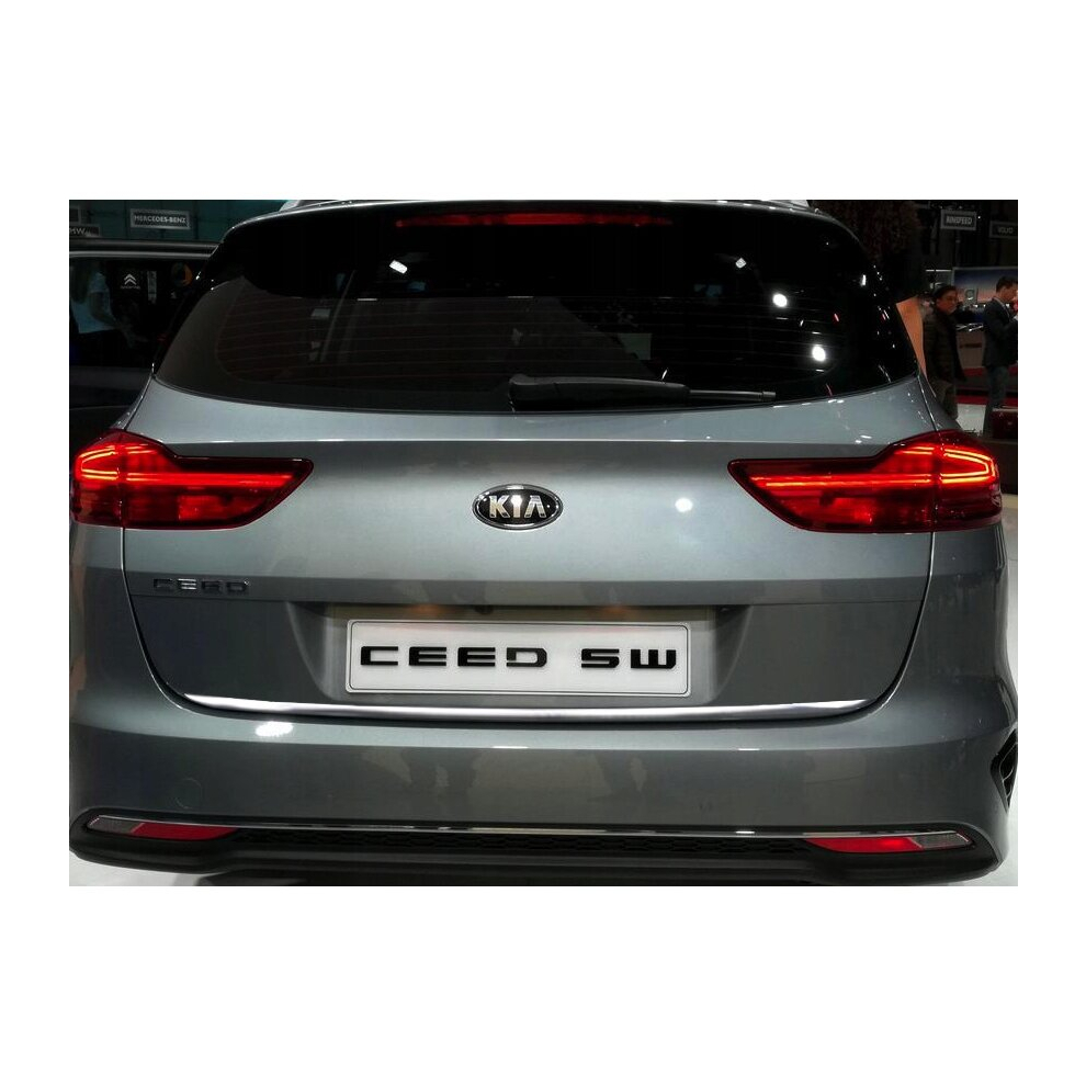 Kia Cee'd Iii Estate Chrome Trunk Trim - Tailgate Accent - Premium Car Rear Detail - Shine Enhancer 4099702793484