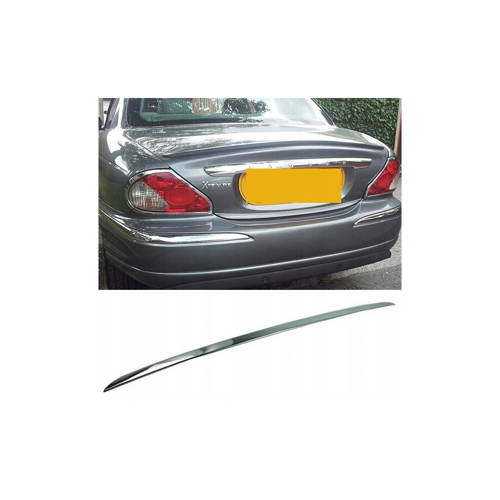 JAGUAR X-TYPE - Chrome Trunk Trim - Tailgate Accent - Premium Car Rear Detail - Shine Enhancer