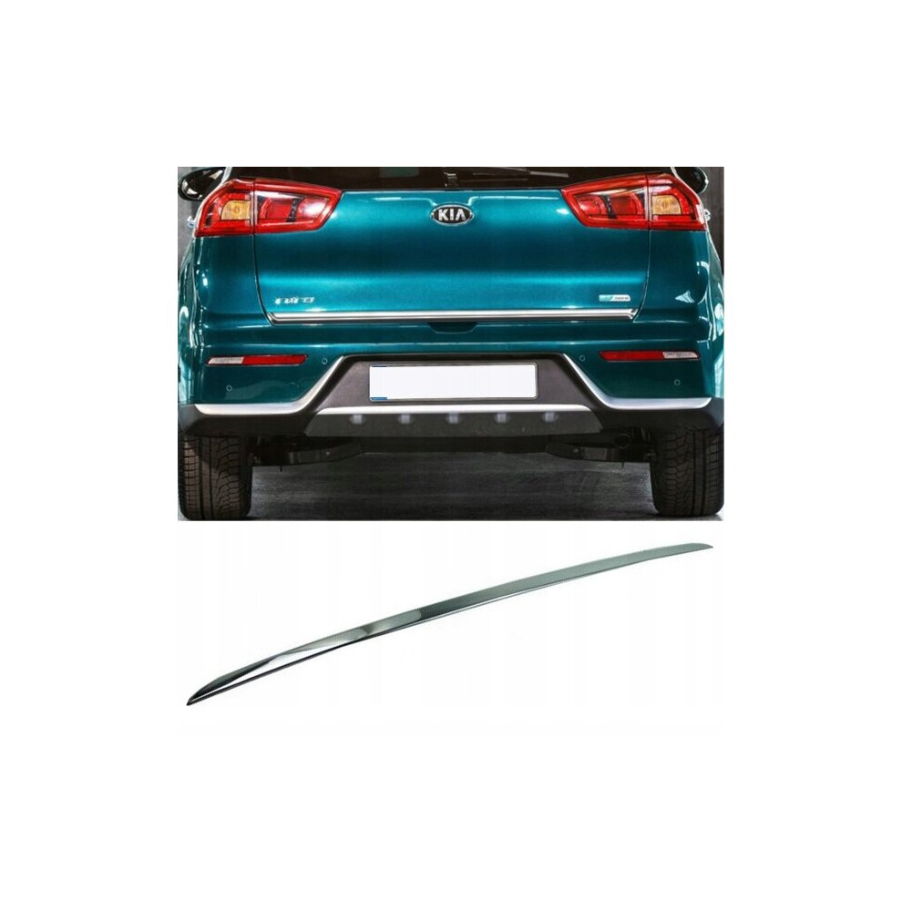 Kia Niro - Chrome Trunk Trim - Tailgate Accent - Premium Car Rear Detail - Shine Enhancer Tuning 4136718373474