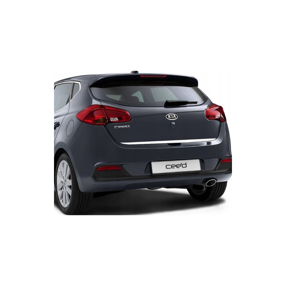 Kia Cee'd Ii Hb Jd - Chrome Trunk Trim - Tailgate Accent - Premium Car Rear Detail - Shine Enhancer 4116676128897