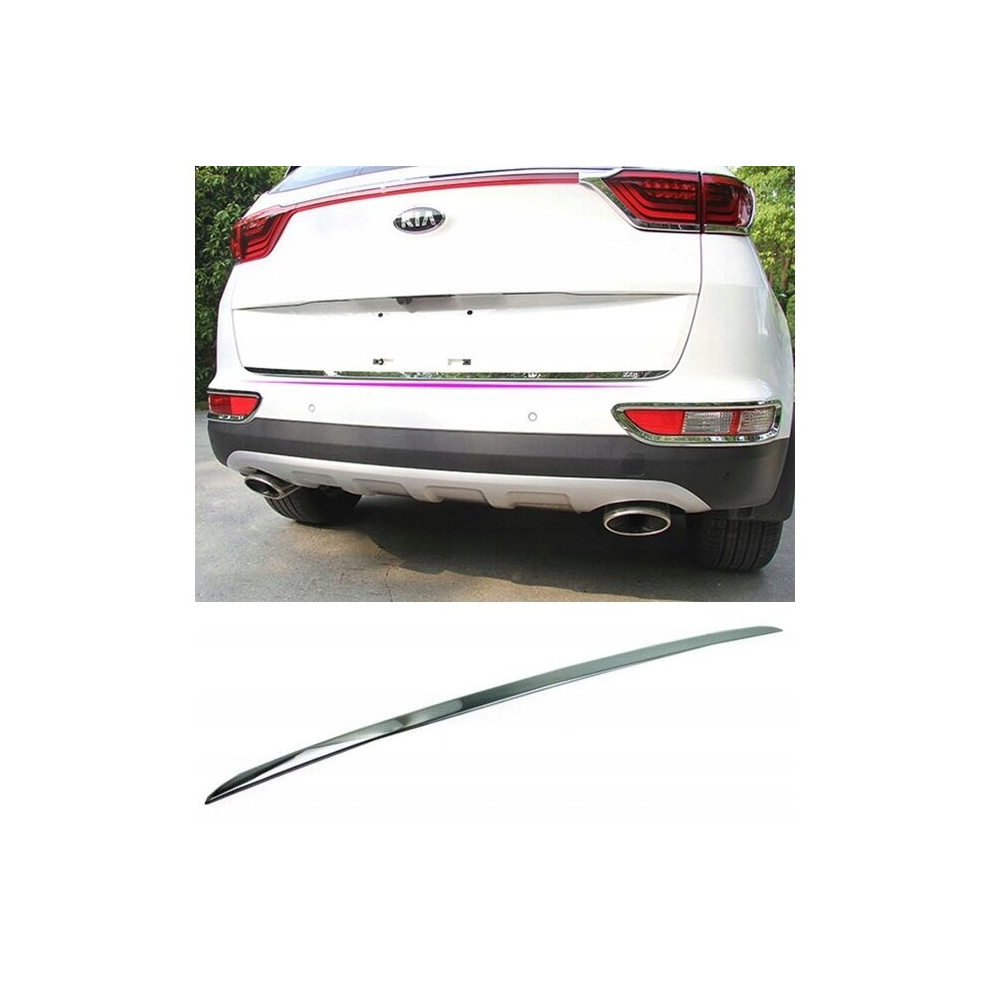 Kia Sportage Iv Ql - Chrome Trunk Trim - Tailgate Accent - Premium Car Rear Detail - Shine Enhancer Tuning 4131267204040