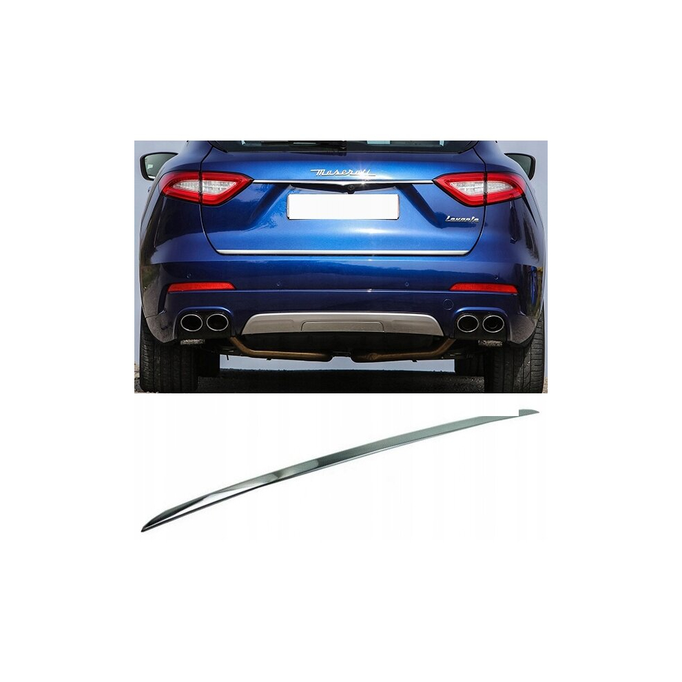 Maserati Levante - Chrome Trunk Trim - Tailgate Accent - Premium Car Rear Detail - Shine Enhancer Tuning 4096464224928