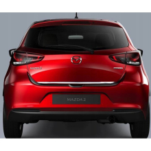 Mazda 2 III HB 2014+ Chrome Trunk Trim - Tailgate Accent - Premium Car Rear Detail - Shine Enhancer