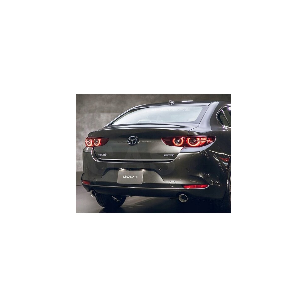 Mazda 3 Iv Saloon 2019+ Chrome Trunk Trim - Tailgate Accent - Premium Car Rear Detail - Shine Enhancer 4105372934635