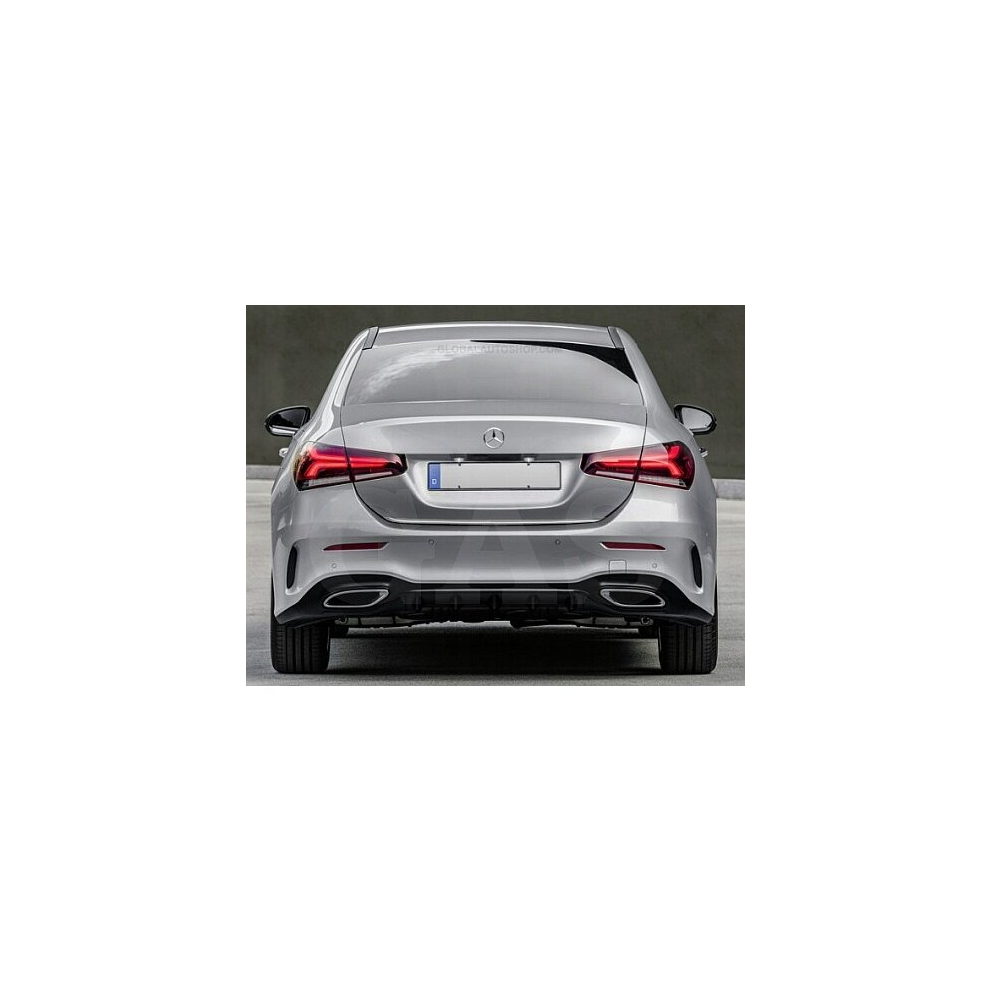 Mercedes A-Klasa Saloon 2018+ Chrome Trunk Trim - Tailgate Accent - Premium Car Rear Detail - Shine Enhancer 4145385397461