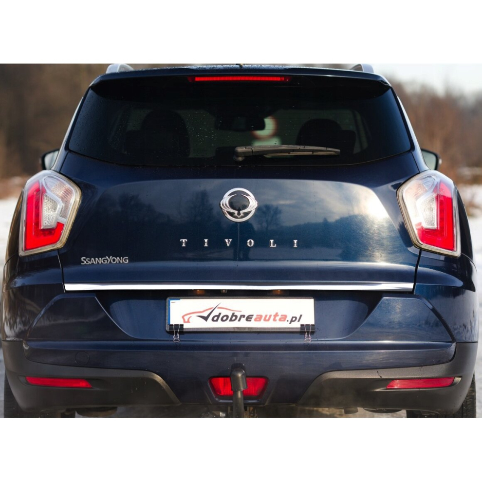 SsangYong TIVOLI - Chrome Trunk Trim - Tailgate Accent - Premium Car Rear Detail - Shine Enhancer