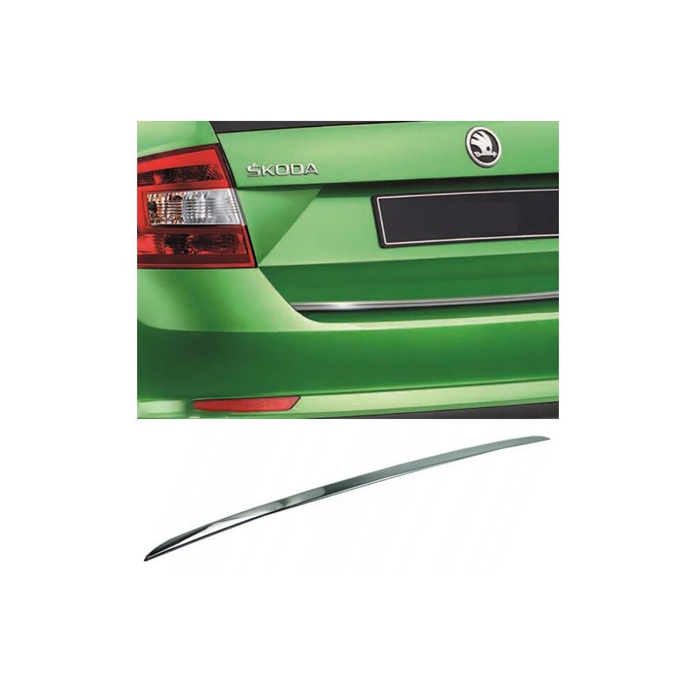 Skoda Rapid Spaceback Hb - Chrome Trunk Trim - Tailgate Accent - Premium Car Rear Detail - Shine Enhancer 4106291326907