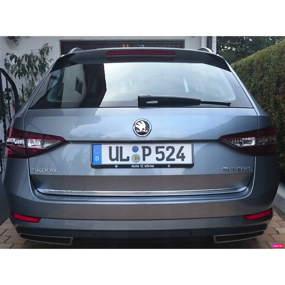 Skoda Superb Iv Estate Chrome Trunk Trim - Tailgate Accent - Premium Car Rear Detail - Shine Enhancer 4105573305050