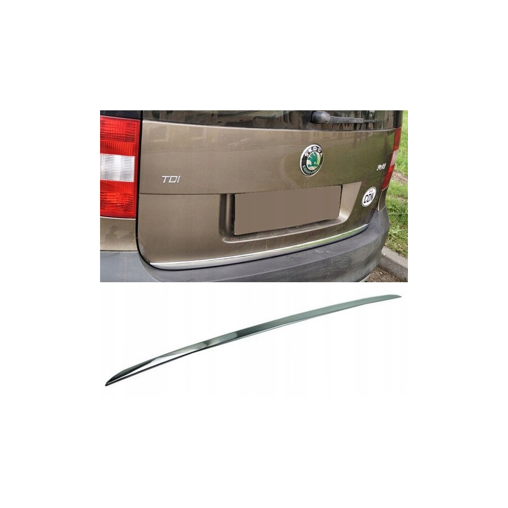 Skoda Yeti Ii Fl 14- Chrome Trunk Trim - Tailgate Accent - Premium Car Rear Detail - Shine Enhancer 4114029007127