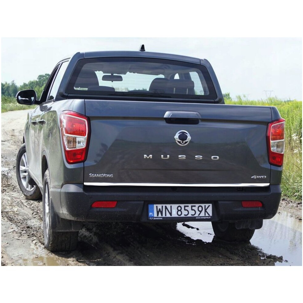 Ssangyong Musso 2018+ Chrome Trunk Trim - Tailgate Accent - Premium Car Rear Detail - Shine Enhancer 4135863209355