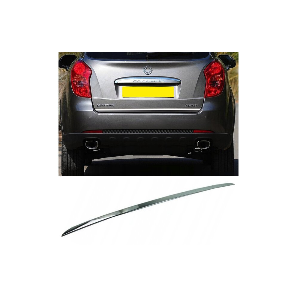 Ssangyong Korando Ii - Chrome Trunk Trim - Tailgate Accent - Premium Car Rear Detail - Shine Enhancer 4091954357476