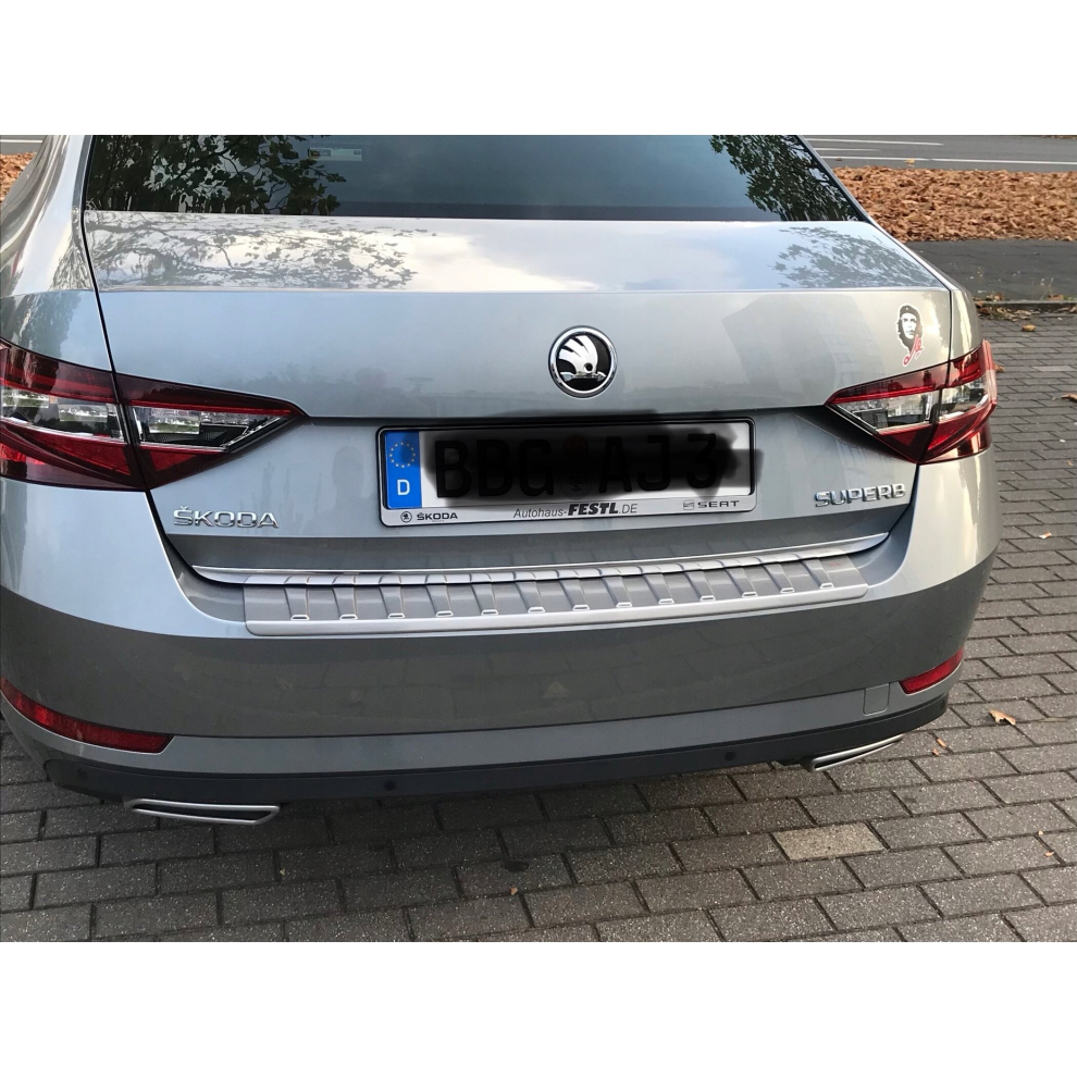 Skoda Superb Iv Hb - Chrome Trunk Trim - Tailgate Accent - Premium Car Rear Detail - Shine Enhancer Tuning 4100061978808