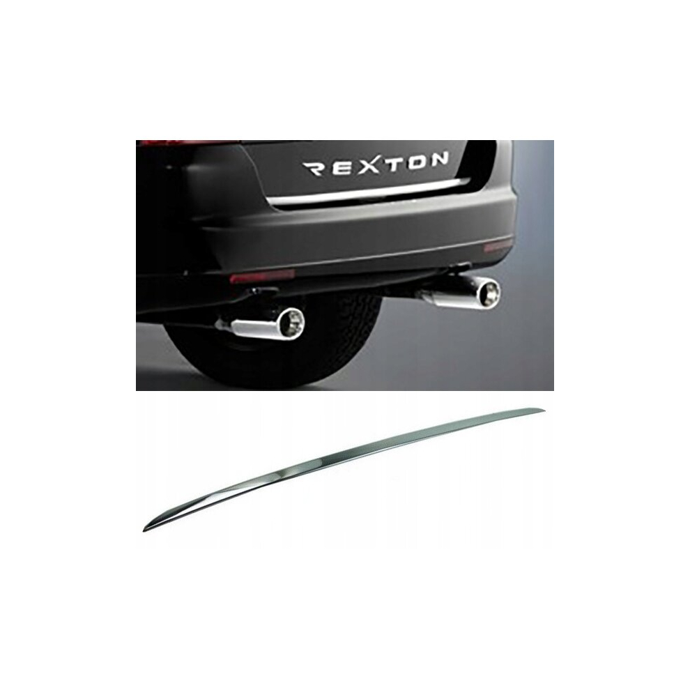 Ssangyong Rexton W - Chrome Trunk Trim - Tailgate Accent - Premium Car Rear Detail - Shine Enhancer 4103050473155