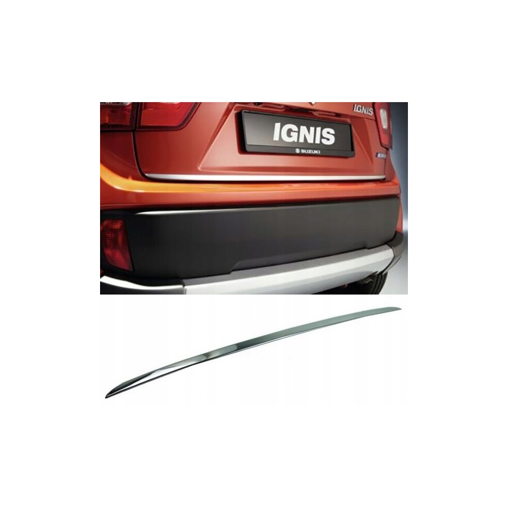 Suzuki Ignis - Chrome Trunk Trim - Tailgate Accent - Premium Car Rear Detail - Shine Enhancer 4112287897764