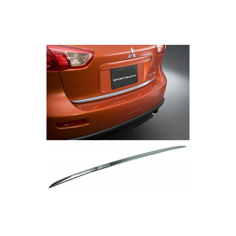 Mitsubishi Lancer X Sportback - Chrome Trunk Trim - Tailgate Accent - Premium Car Rear Detail - Shine Enhancer Tuning 4114272124947