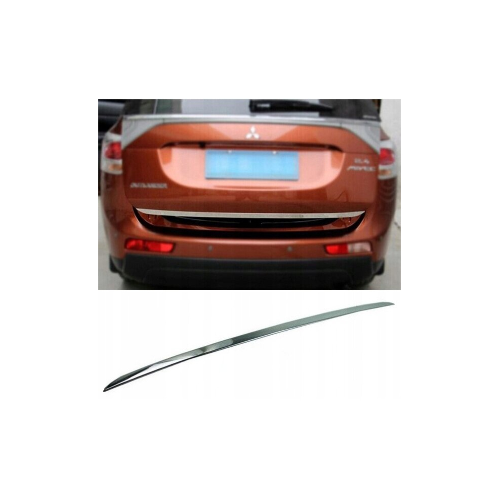 Mitsubishi Outlander Iii - Chrome Trunk Trim - Tailgate Accent - Premium Car Rear Detail - Shine Enhancer 4100303068557