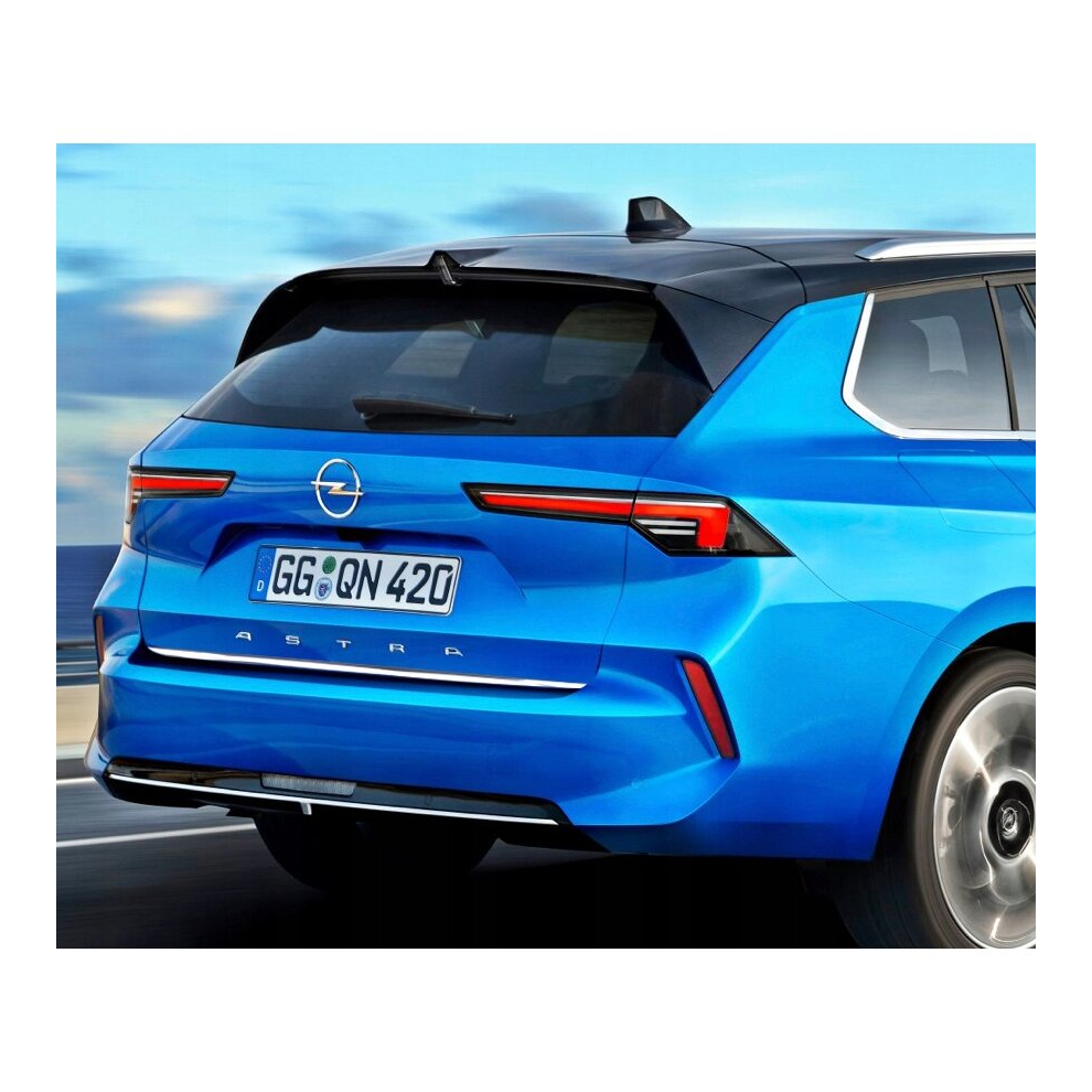 Opel Astra 6 L Estate Vi Chrome Trunk Trim - Tailgate Accent - Premium Car Rear Detail - Shine Enhancer Tuning 4138960177657