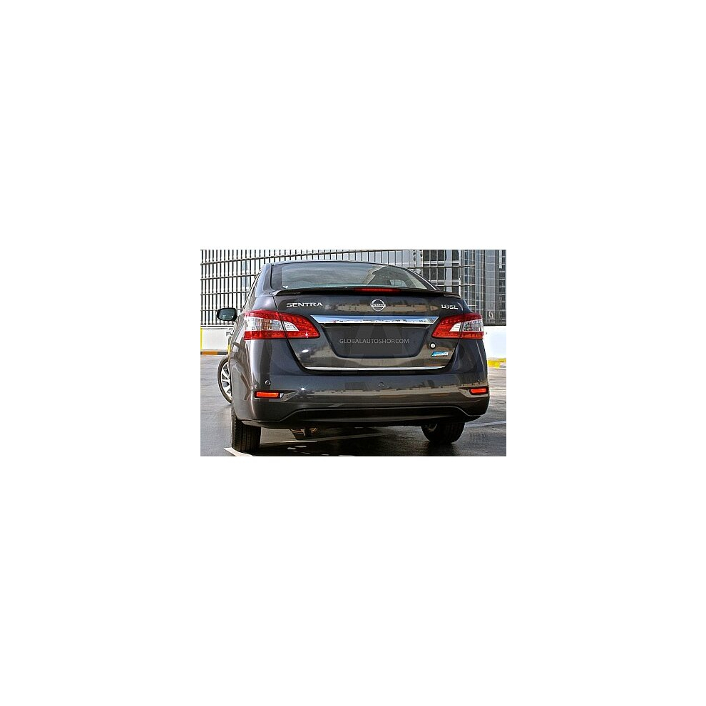 Nissan Sentra Vii 2012+ Chrome Trunk Trim - Tailgate Accent - Premium Car Rear Detail - Shine Enhancer 4137615609390