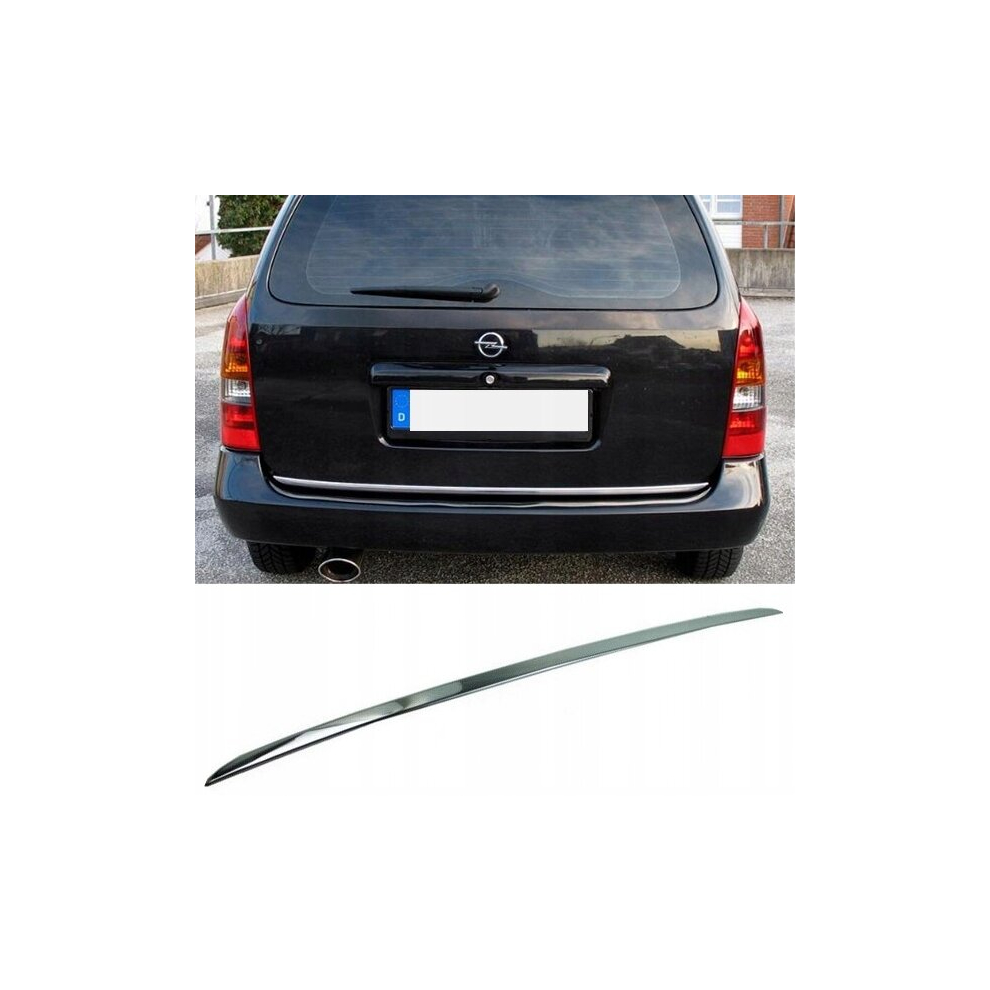 Opel Astra Mk Iv G Estate Chrome Trunk Trim - Tailgate Accent - Premium Car Rear Detail - Shine Enhancer Tuning 4110232134315