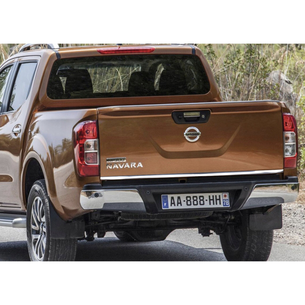 Nissan Navara Iv D23 Chrome Trunk Trim - Tailgate Accent - Premium Car Rear Detail - Shine Enhancer 4133943580127