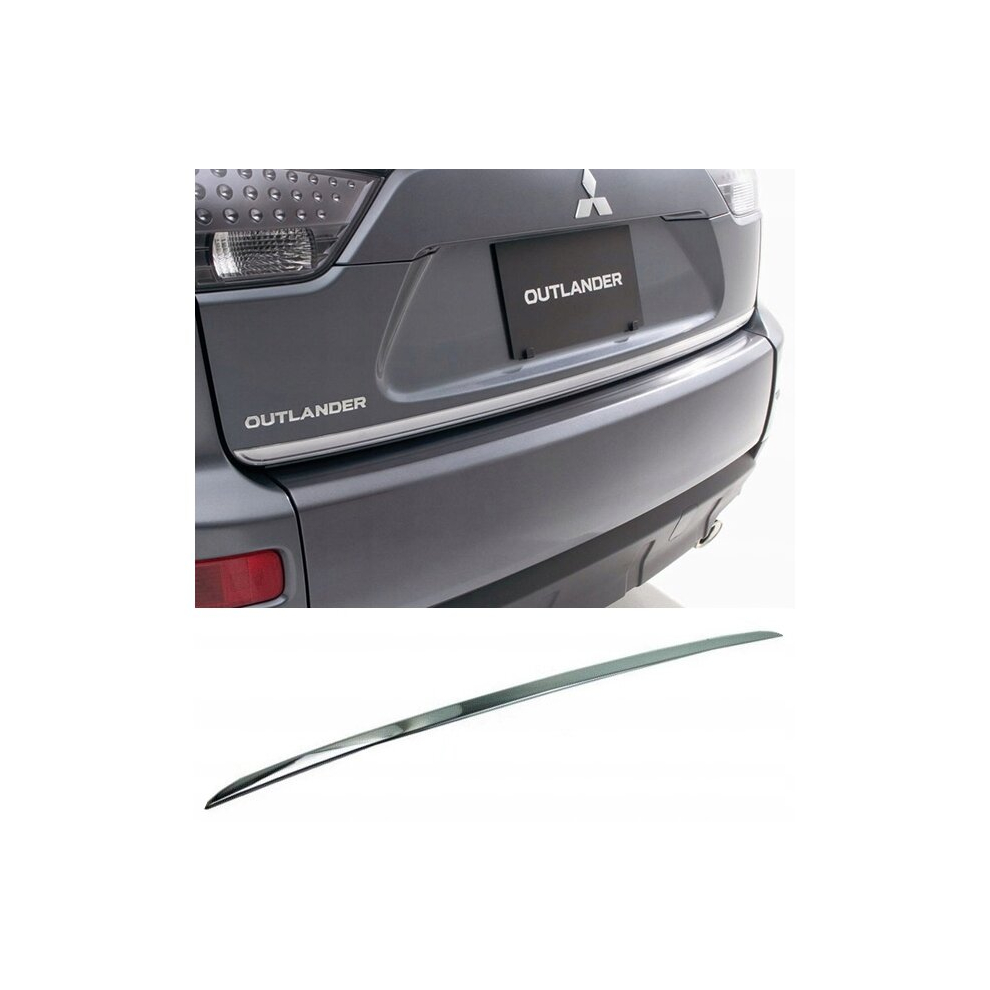Mitsubishi Outlander Ii - Chrome Trunk Trim - Tailgate Accent - Premium Car Rear Detail - Shine Enhancer 4096579700836