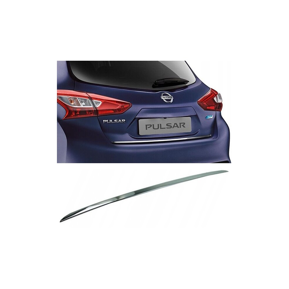 Nissan Pulsar - Chrome Trunk Trim - Tailgate Accent - Premium Car Rear Detail - Shine Enhancer 4121233689179