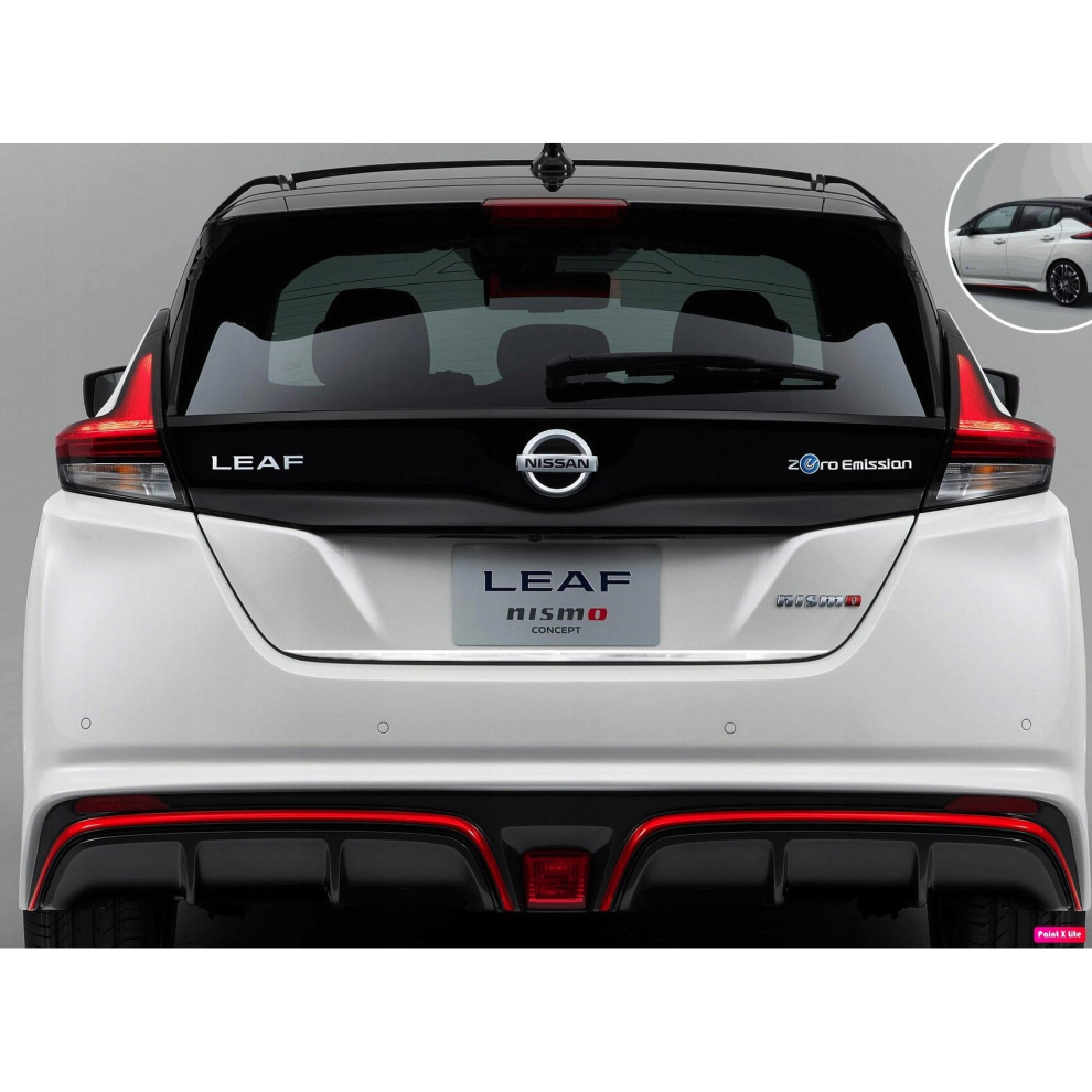 Nissan Leaf - Chrome Trunk Trim - Tailgate Accent - Premium Car Rear Detail - Shine Enhancer Tuning Na Klapä 4106607422156