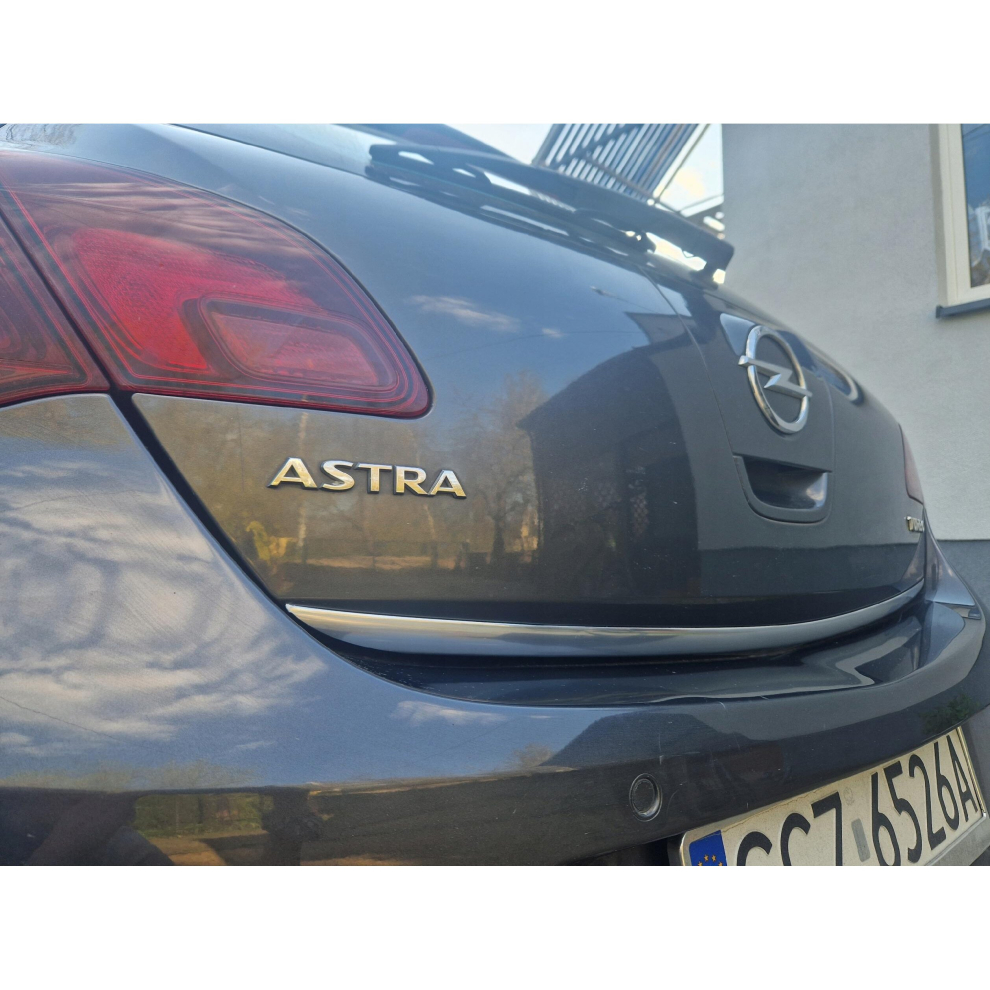 Opel Astra J Hb - Chrome Trunk Trim - Tailgate Accent - Premium Car Rear Detail - Shine Enhancer 4091264806831