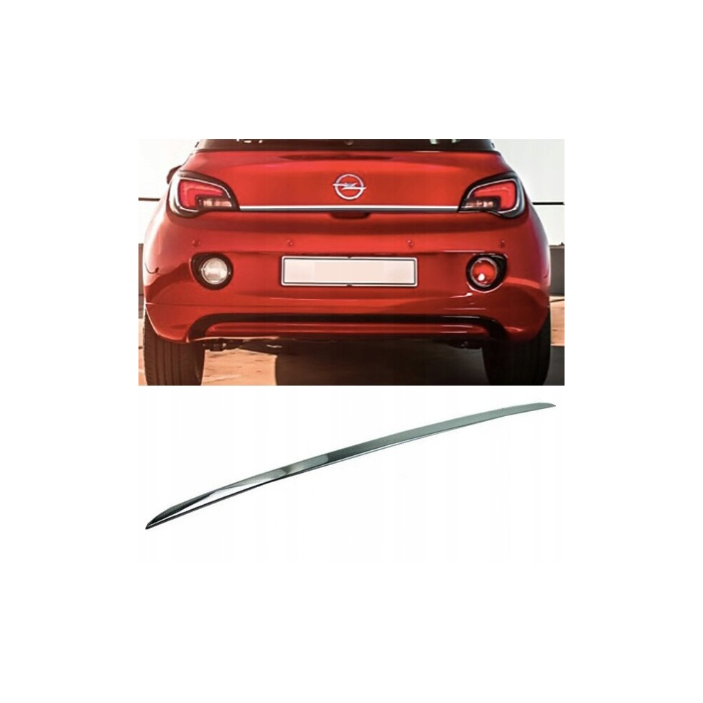 Opel Adam - Chrome Trunk Trim - Tailgate Accent - Premium Car Rear Detail - Shine Enhancer Tuning 4110443105425