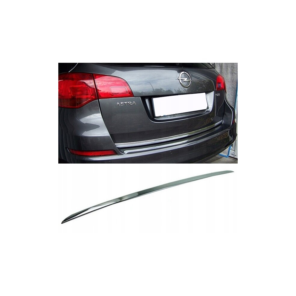 Opel Astra Mk Vi J Estate - Chrome Trunk Trim - Tailgate Accent - Premium Car Rear Detail - Shine Enhancer 4101071055060