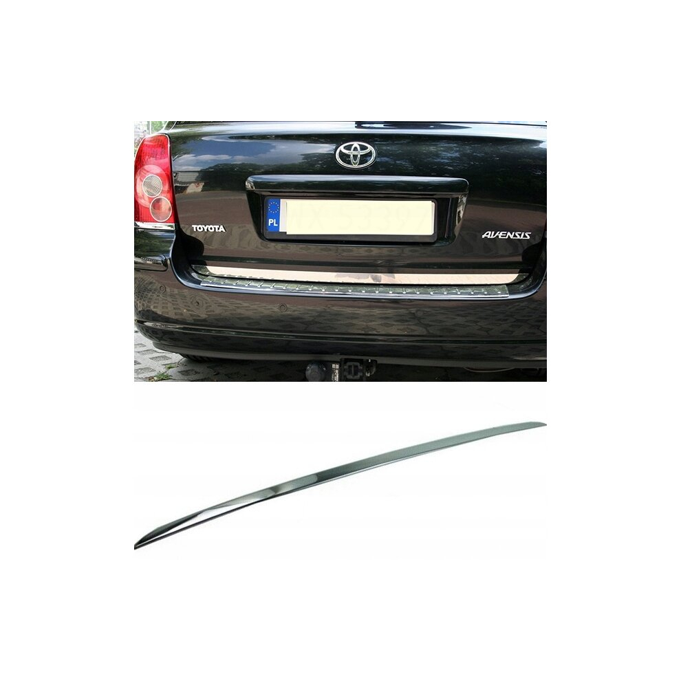 Toyota Avensis T25 Estate - Chrome Trunk Trim - Tailgate Accent - Premium Car Rear Detail - Shine Enhancer 4098425315003
