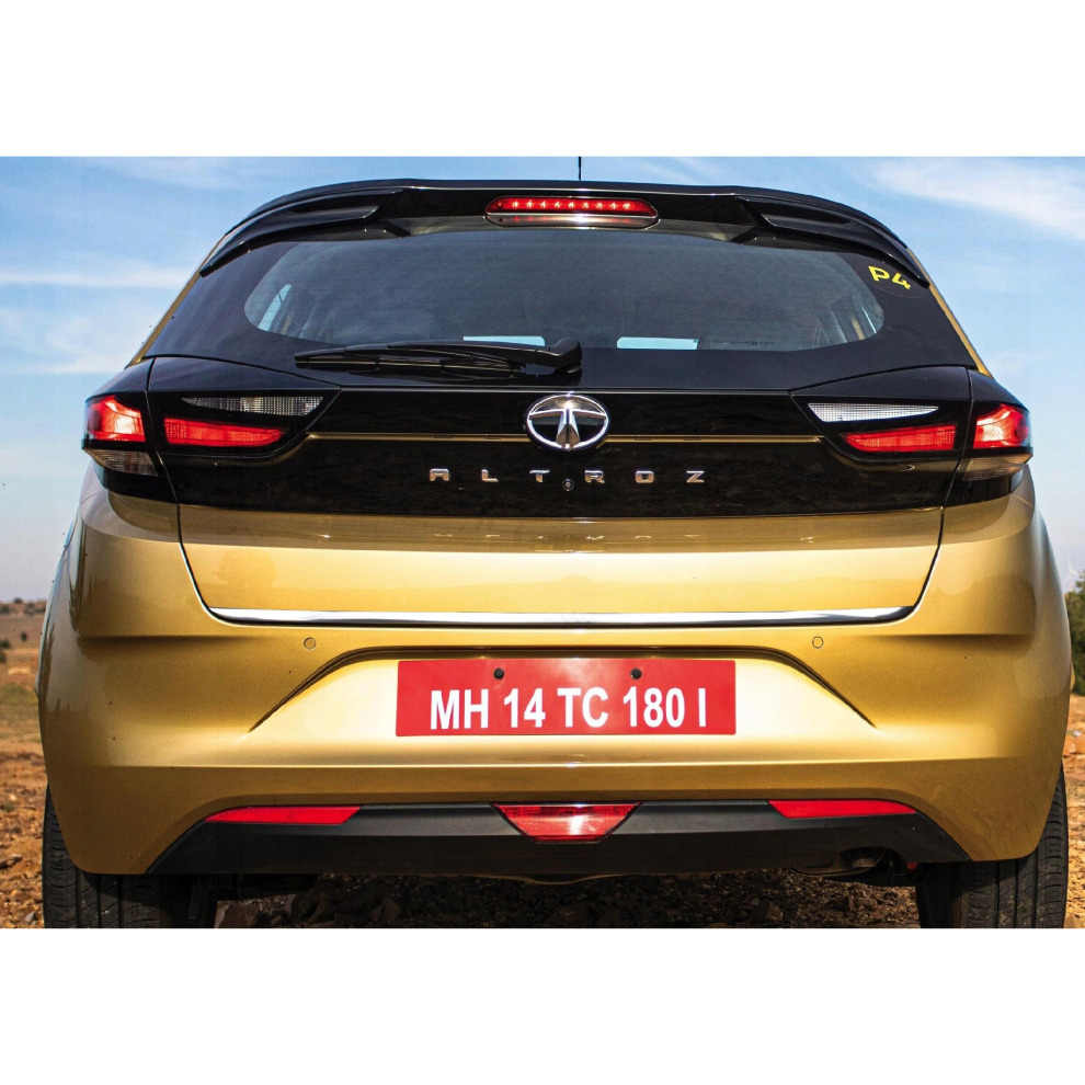 Tata Altroz - Chrome Trunk Trim - Tailgate Accent - Premium Car Rear Detail 4139548582290