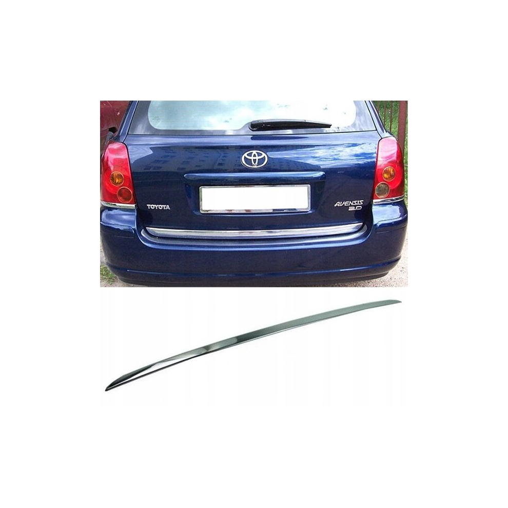 Toyota Avensis T25 Estate - Chrome Trunk Trim - Tailgate Accent - Premium Car Rear Detail - Shine Enhancer 4115662886131