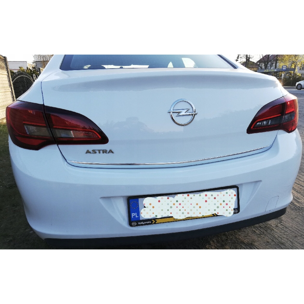 Opel Astra J Saloon - Chrome Trunk Trim - Tailgate Accent - Premium Car Rear Detail - Shine Enhancer Tuning 4113090692188