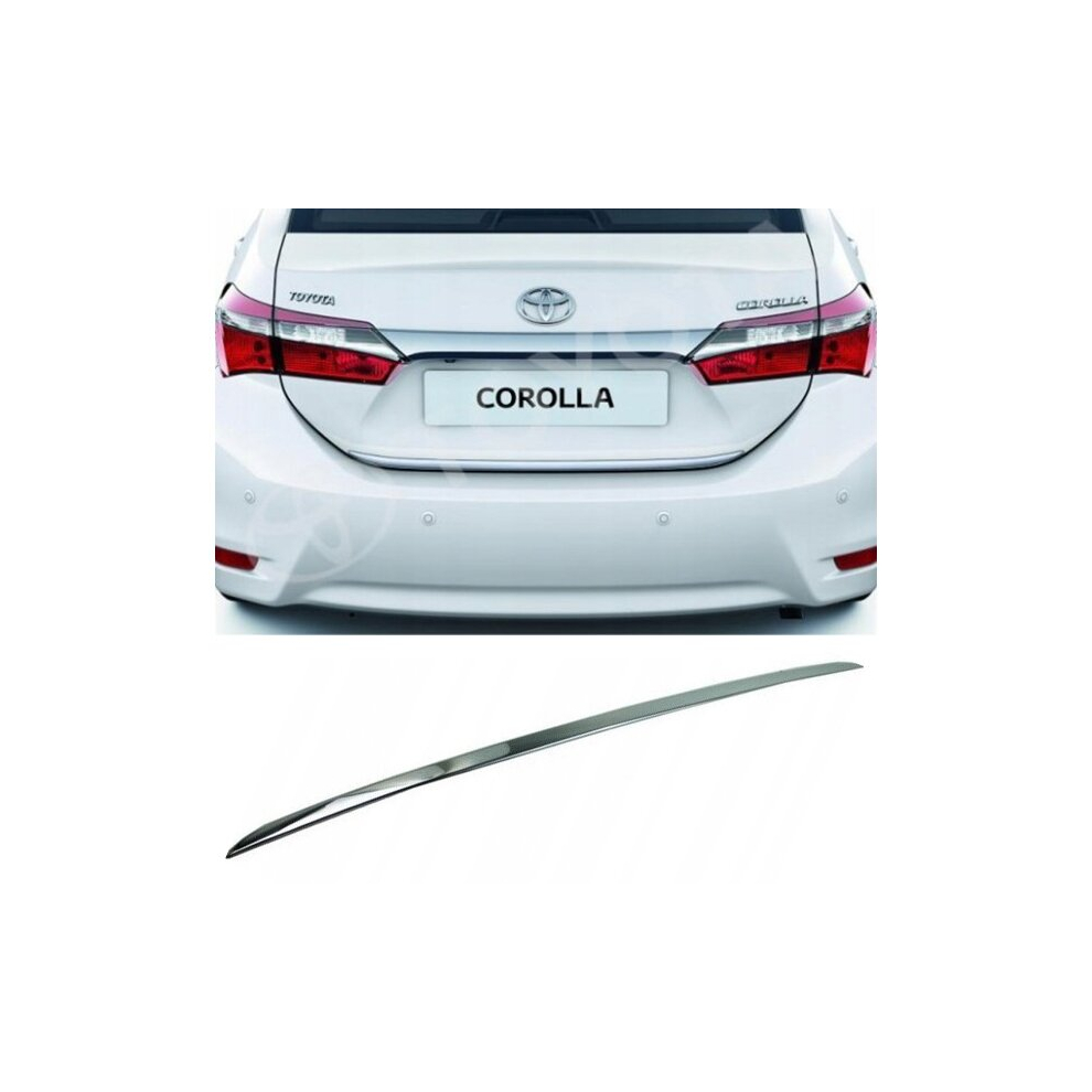 Toyota Corolla X E16 Chrome Trunk Trim - Tailgate Accent - Premium Car Rear Detail - Shine Enhancer 4119729097317