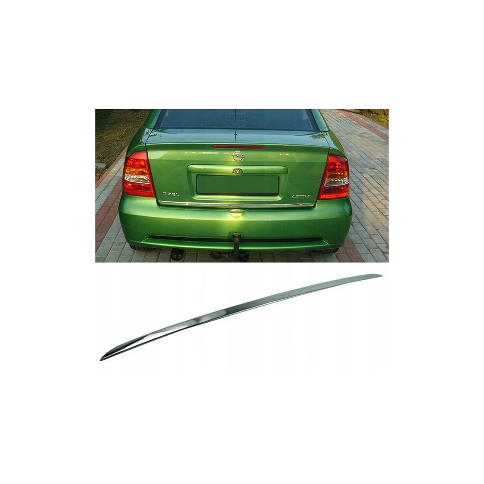 Opel Astra Mk Iv G Hb Saloon - Chrome Trunk Trim - Tailgate Accent - Premium Car Rear Detail - Shine Enhancer Tuning 4106781520198