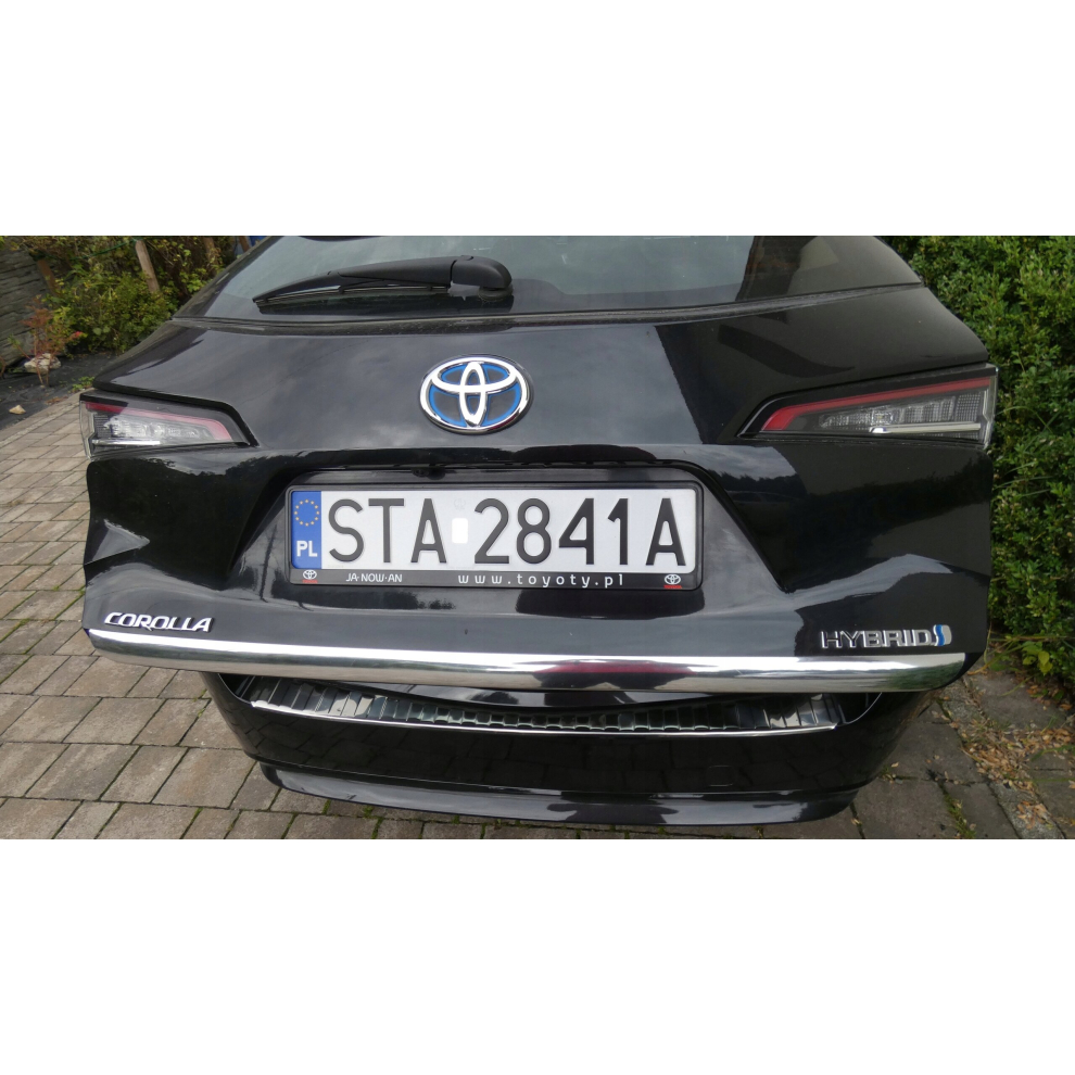 Toyota Corolla E21 Estate Chrome Trunk Trim - Tailgate Accent - Premium Car Rear Detail - Shine Enhancer 4109539661860