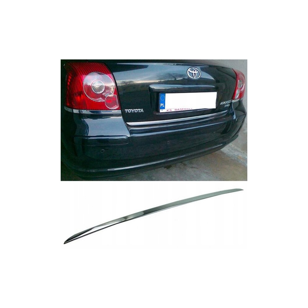 Toyota Avensis T25 Hatchback - Chrome Trunk Trim - Tailgate Accent - Premium Car Rear Detail - Shine Enhancer Tuning 4114678855803