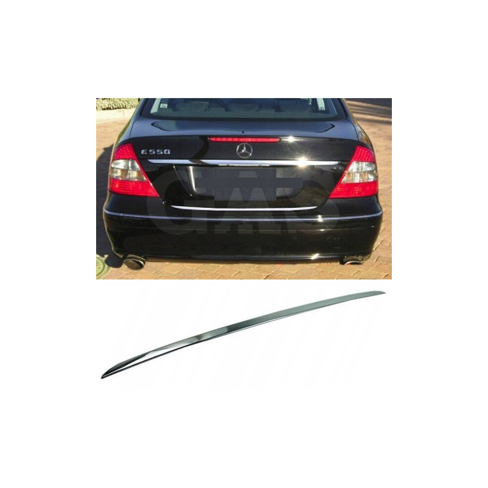 Mercedes E Klasa W211 Saloon Chrome Trunk Trim - Tailgate Accent - Premium Car Rear Detail - Shine Enhancer 4137809172389