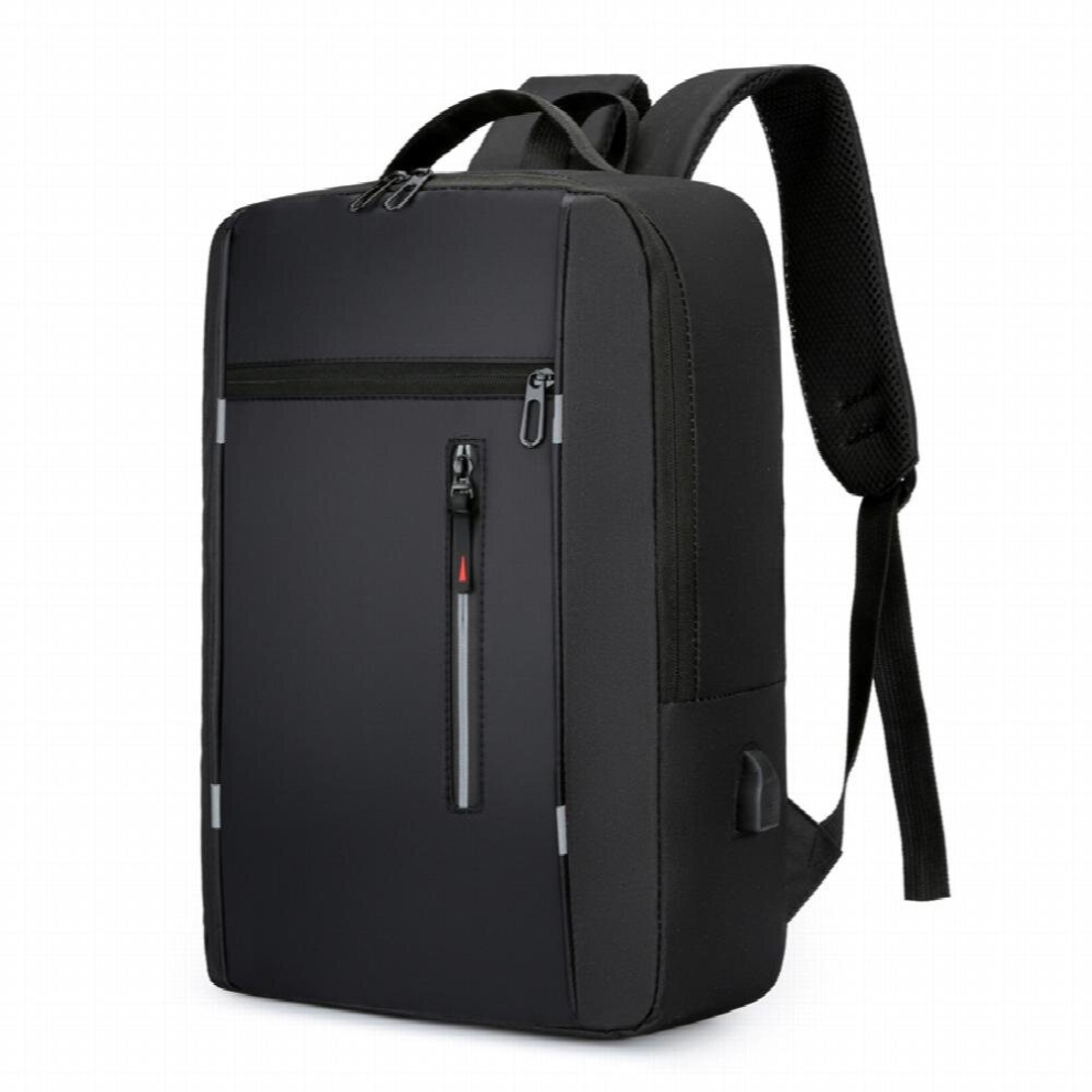 Mens Waterproof Business Backpack With Usb Charging Laptop Bag Large Capacity Bag Black 885675163683