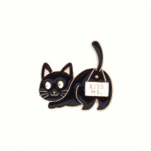 Adorable Cat Cartoon Brooch Pin Fun Clothing Accessory and Perfect Small Gift