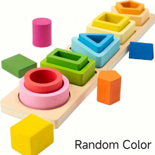 Montessori Toys Suitable For Boys And Girls Wooden Sorting And Stacking Toys Toddler Baby Recognition Shape Sorting Gift Education Learning Toy Christ