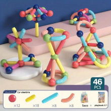 Magnetic Building Blocks Set Educational Toys for Kids Boys & Girls The Perfect Gift Halloween Thanksgiving Christmas